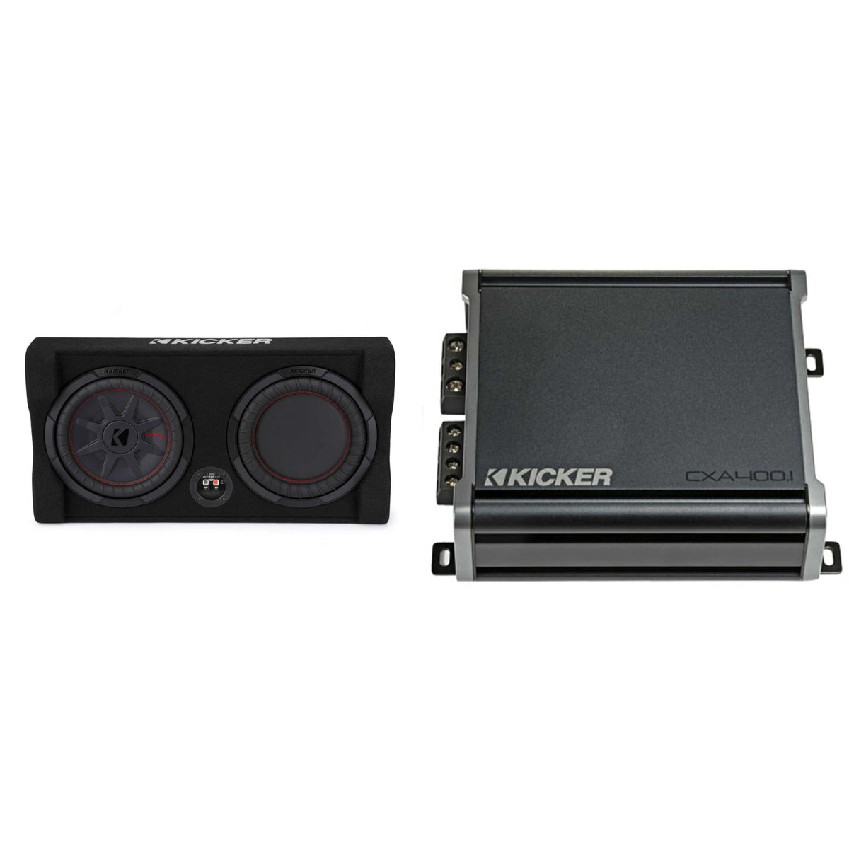 Kicker 48TRTP102 Down-Firing 10" CompRT 2-Ohm Enclosure — view 2