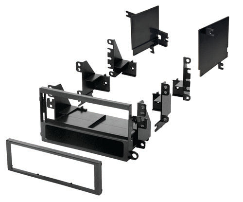 American International ND-K717 Single DIN Dash Kit for Select Nissan and Mercury Vehicles (Black) — view 2