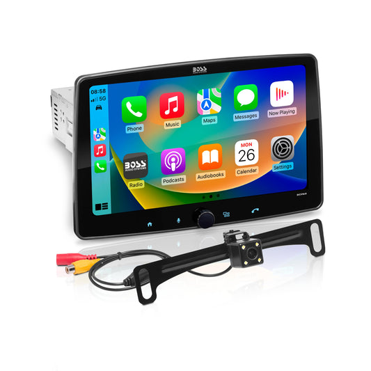 BOSS Audio Systems BCPA9 Car Stereo - Apple CarPlay, Android Auto, 9 Inch LCD Touchscreen, Bluetooth, No CD DVD Player, AM/FM Radio Receiver — view 2