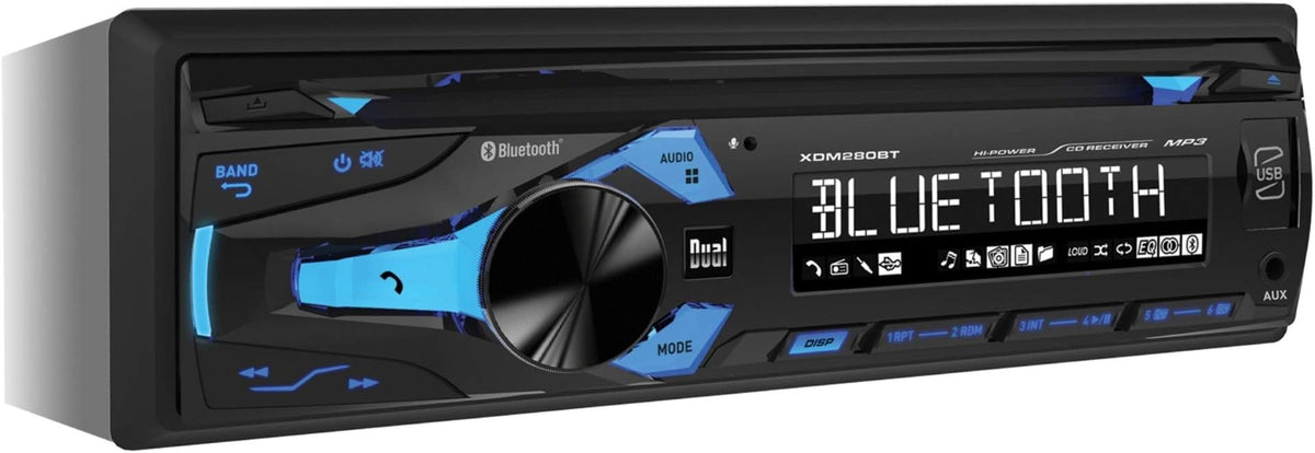 Dual Electronics XDM280BT Single-DIN In-Dash CD Receiver with Bluetooth — view 1
