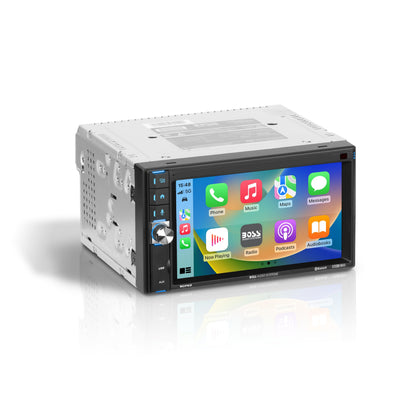 BOSS Audio Systems BCP62-RC Car Stereo - Apple CarPlay, Double Din, 6.2 Inch Capacitive Touchscreen, Bluetooth, No CD DVD Player, AM/FM Radio Receiver, Backup Camera — view 4