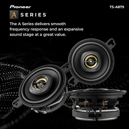 Pioneer TS-A879 3.5" A-Series Plus 2-Way Coaxial Car Speakers (450W Max Pair) — view 3