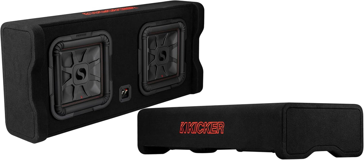 Kicker 49DL7TDF122 Dual Down-Firing 12" L7T 2-Ohm Loaded Enclosure — view 3
