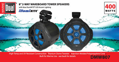 Dual 8″ 2-Way Wakeboard Tower Speakers – DMW807 — view 1