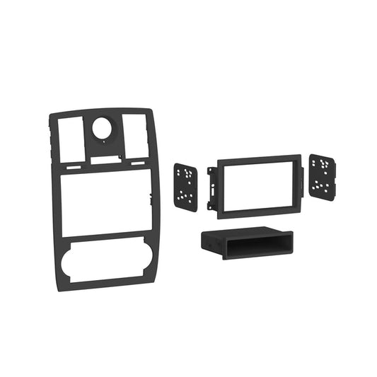 Metra 99-6516B Double DIN Dash Kit for 2005-2007 Chrysler 300 without Factory Navigation (Matte Black) — view 2