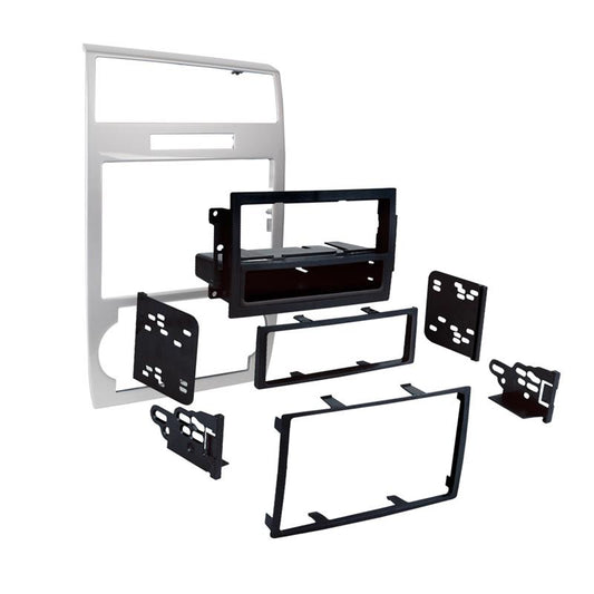 Metra 99-6519S Single/Double DIN Dash Installation Kit for Select 2005-2007 Dodge Charger/Magnum (Silver) — view 2