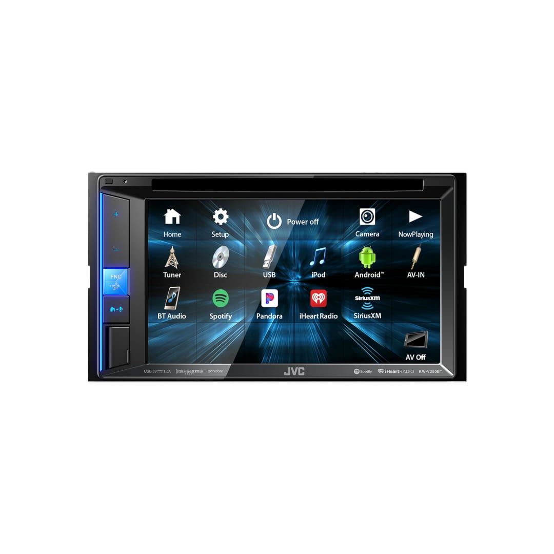 JVC KW-V250BT DVD/CD/USB Receiver with 6.2-inch Clear Resistive Touch Control Monitor and Built-In Bluetooth(R) Wireless Technology — view 2
