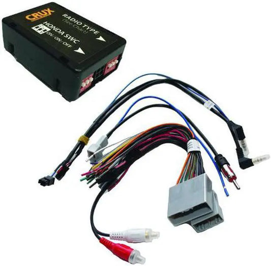 CRUX SWRHN-62B Radio Replacement with Steering Wheel Retention for Select HONDA Vehicles — view 1