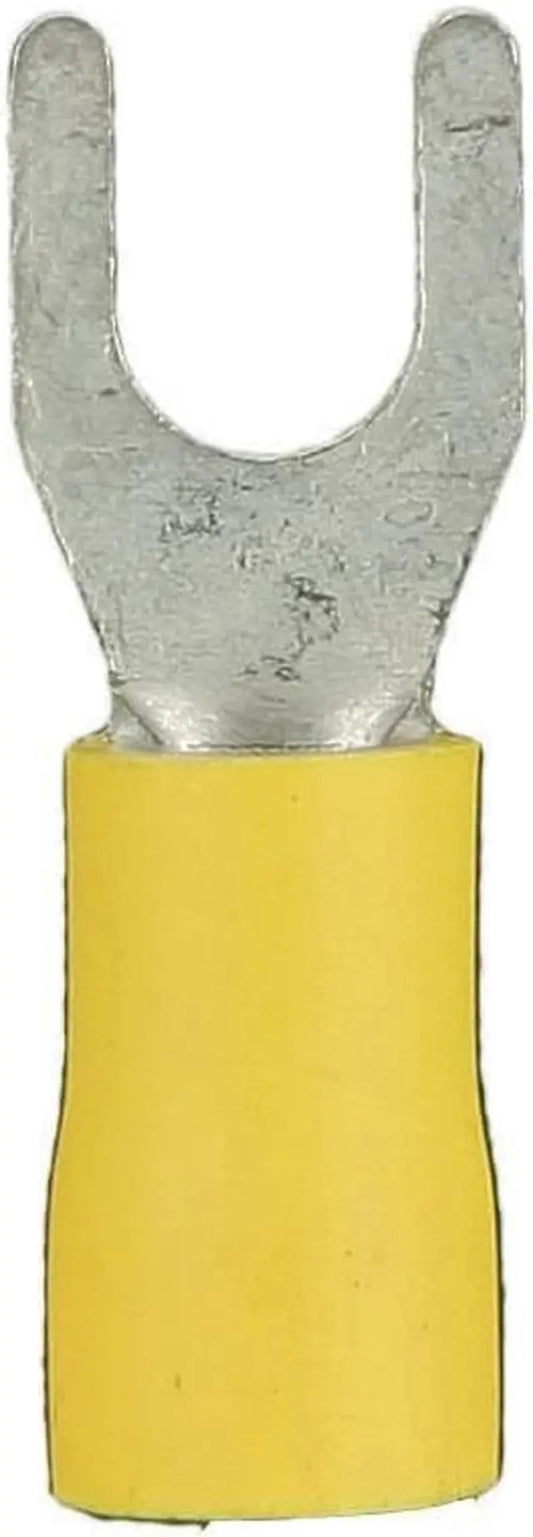 Install Bay YVST10 Yellow Vinyl Spade Terminal 12-10 Gauge #10 - Package of 100 — view 2