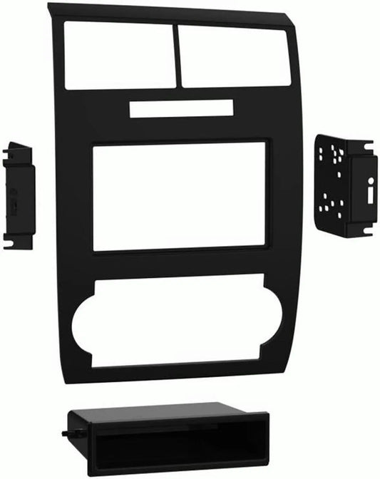 Metra 99-6548CF Single/Double DIN In-Dash Kit for 2005-2007 Dodge Charger/Magnum (Carbon Fiber) — view 2
