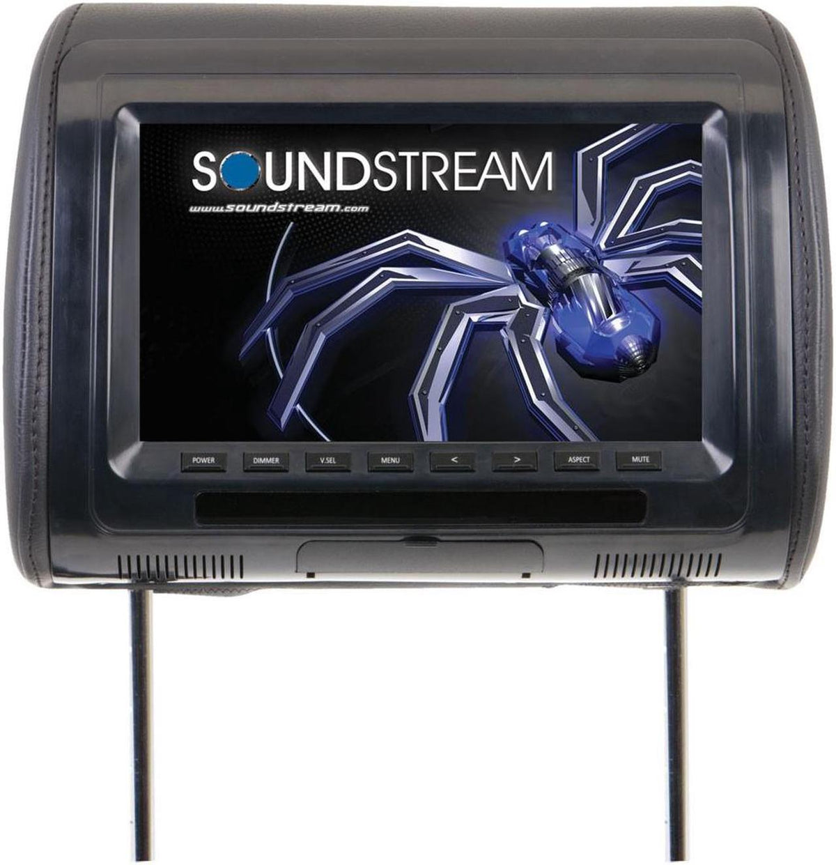 Soundstream VH-90CC Universal Headrest w/ 9" LCD & 3 Color Covers — view 3