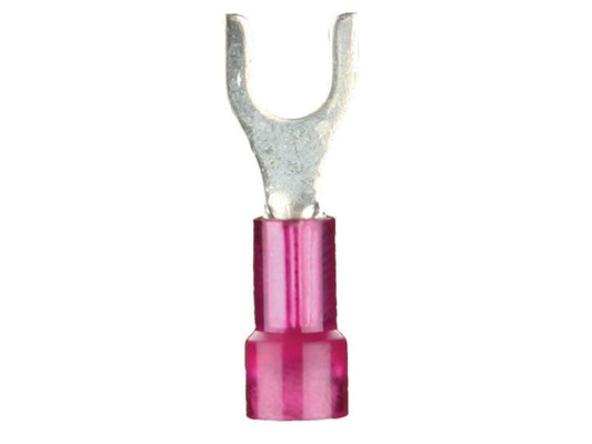 Metra RVST88 Red Vinyl Spade Terminal 8 Gauge #8 - Package of 25 — view 2