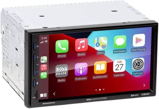 BOSS Audio Systems Elite BE920WCPA Car Stereo – Wireless Apple CarPlay & Android Auto, 7 Inch Double Din Touchscreen, Bluetooth Head Unit, Radio Receiver, USB, No CD DVD Player — view 2