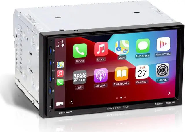 BOSS Audio Systems Elite BE920WCPA Car Stereo – Wireless Apple CarPlay & Android Auto, 7 Inch Double Din Touchscreen, Bluetooth Head Unit, Radio Receiver, USB, No CD DVD Player — view 3