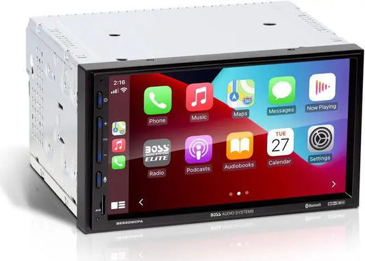 BOSS Audio Systems Elite BE920WCPA Car Stereo – Wireless Apple CarPlay & Android Auto, 7 Inch Double Din Touchscreen, Bluetooth Head Unit, Radio Receiver, USB, No CD DVD Player — view 3