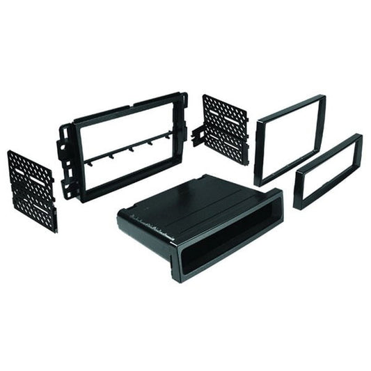 American International GMK317 Multi-DIN Dash Installation Kit for GM 2006 to 2020 / Double DIN Black Stereo Dash Kit with Storage Pocket — view 2