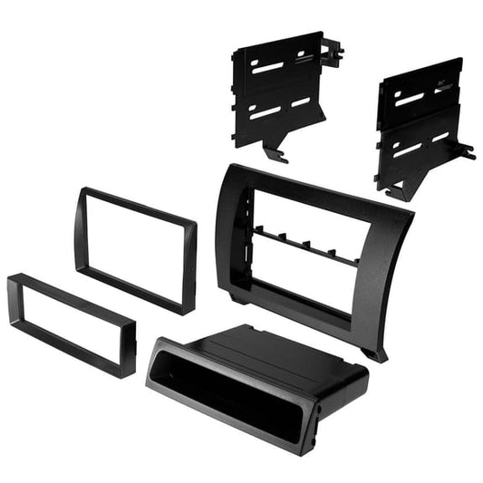 American International TOY-K972 Double DIN Black Stereo Dash Kit with Storage Pocket for 2005-2011 Toyota Tacoma — view 1