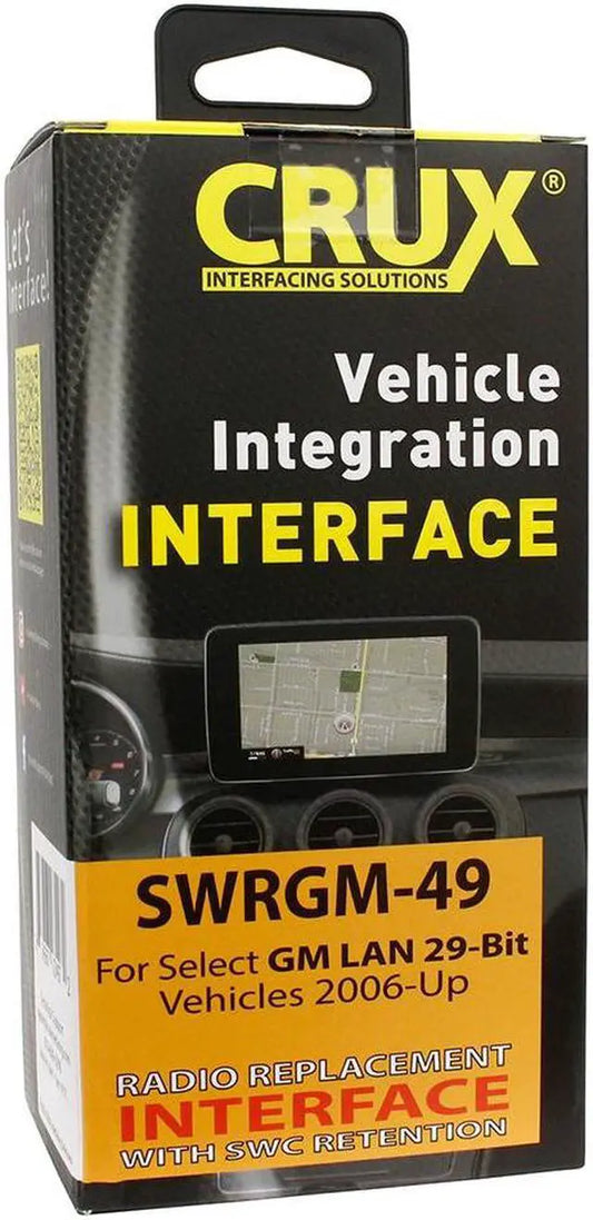 CRUX Interfacing Solutions SWRGM-49A | Radio Replacement w/ SWC Retention for GM LAN 29-Bit Trucks and SUVs 2012-2014 w/ Bose Amplified & Non-Amplified Systems — view 1
