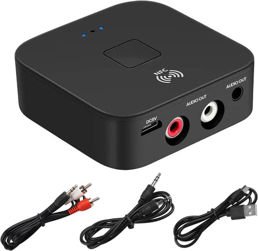 Generic BT4P Bluetooth 5.0 Audio Receiver Adapter with 3.5mm Aux and USB Power — view 1