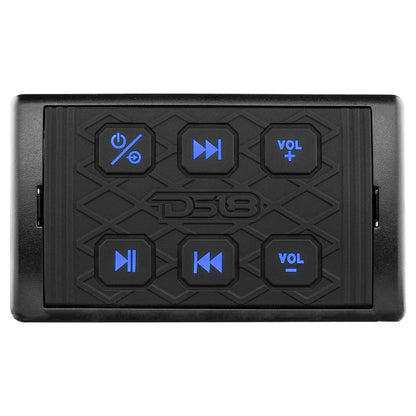 DS18 BTRC-SQ Bluetooth Audio Receiver With Controls MARINE REMOTE CONTROL — view 2