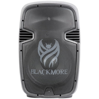 Blackmore Amplified Professional PA System with Dual 15-Inch Monitors, Black (BJC-15X2BT) — view 1
