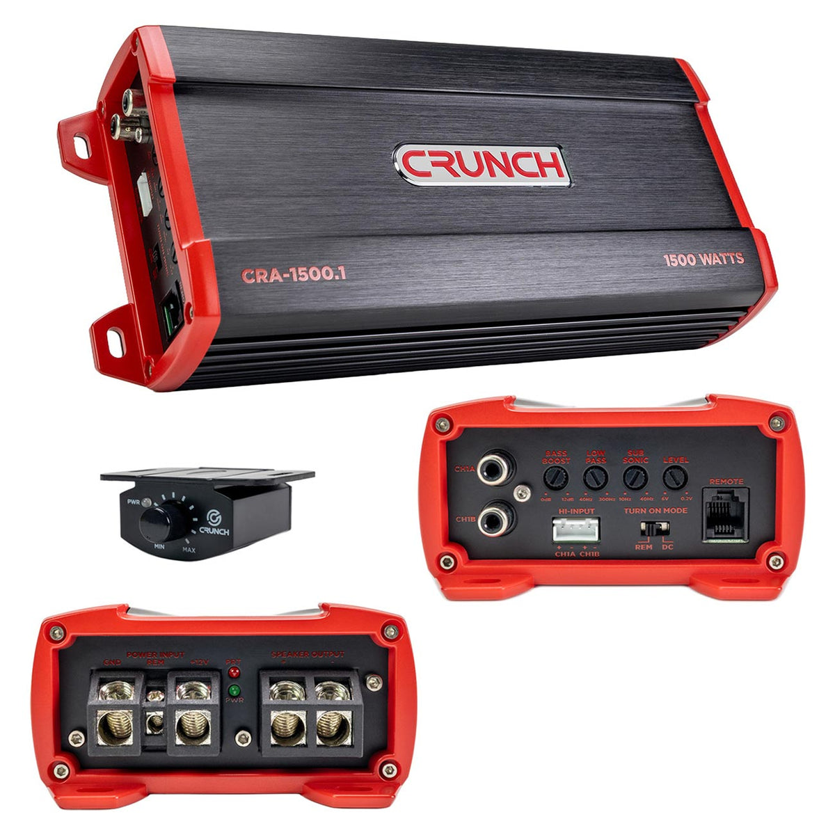 Crunch CRA-1500.1 CRA Series 1500 Watt Mono Block Amplifier — view 1