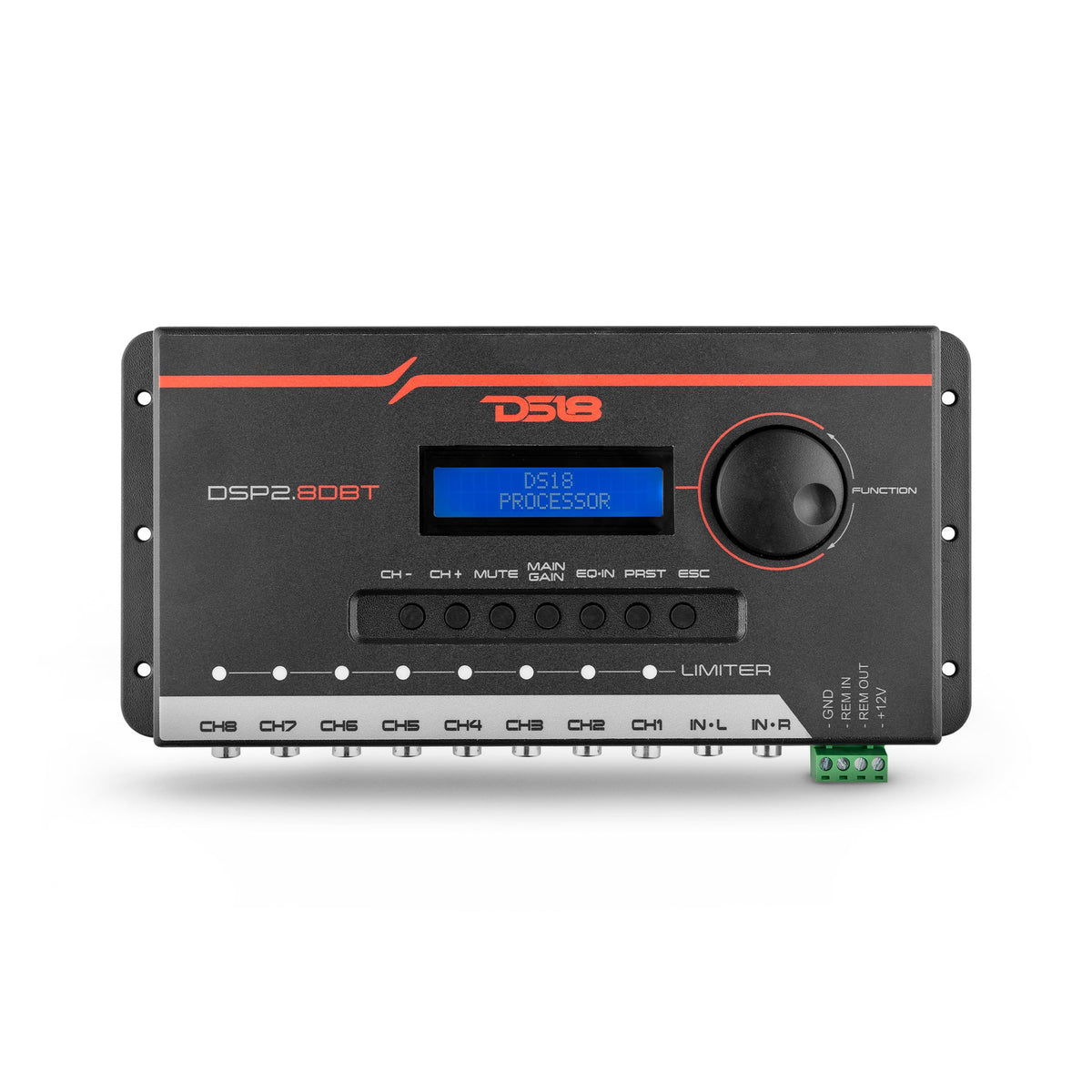 DS18 DSP2.8DBT 2-Channel In and 8-Channel Out Bluetooth 4-IN AND 8-OUT DIGITAL