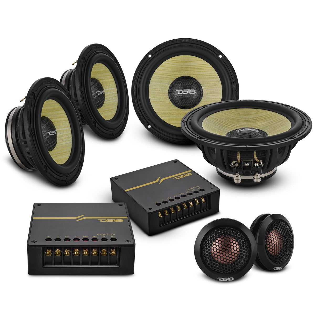 DS18 DXQ6C3N 6.5" + 3.5" + 2.2" Component