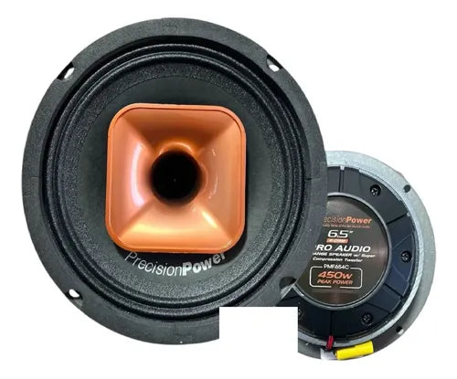 Precision Power PMF.654C 6.5″ Pro Midrange Speakers w/ Super Compression Tweeter (Pair) — view 2