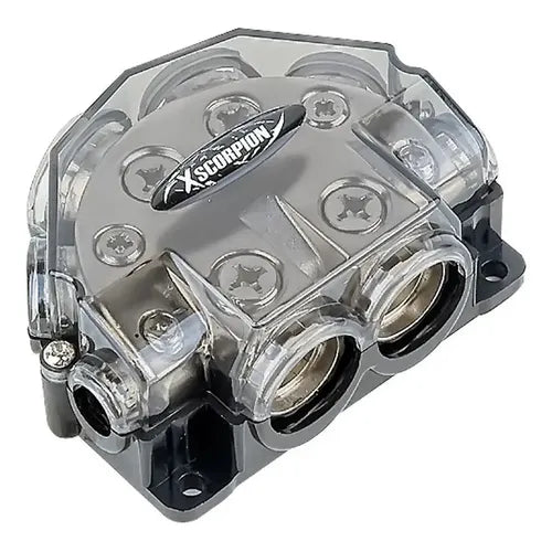 XScorpion MANL3034P Mini ANL Fused Distribution Block 3 - 1/0G Input to 3 - 4G Output Platinum — view 4