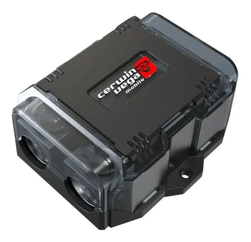 Cerwin-Vega (1) 0/1 Gauge Input & (2) 0/1 Gauge Outputs - Dual ANL Fuse Holder Distribution Block - ANL2 — view 2
