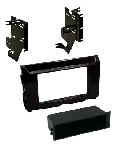 American International NDK754GB Dash Kit (Gloss Black) Fits select 2016-19 Nissan Titan models — single or double-DIN radios — view 2