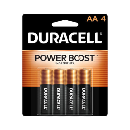 Duracell MN1500B4 Coppertop AA Alkaline Battery with POWER BOOST™, 4 Pack — view 4
