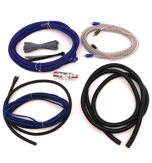 Elite Audio Entry Series Full Amplifier Install Kit - 2000W Max Power, 4-Gauge Power & Ground, Mini ANL Fuse & Holder, 17ft 2-Ch RCA Cable, 16-Gauge Speaker Wire (Model: EA-OB04G) — view 2