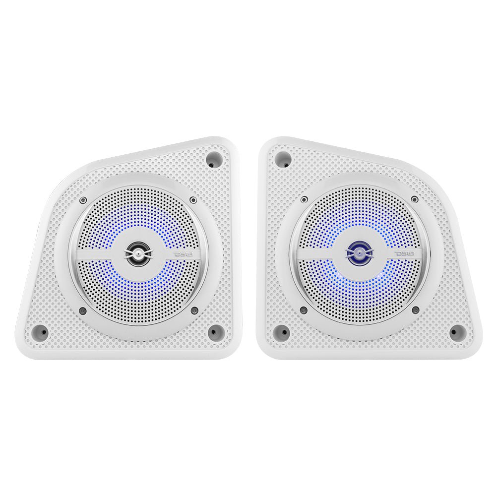 DS18 EN6SLIM/WH Universal Shallow Enclosure with 100 Watts Marine Water Resistant Speaker NXL-6SL/WH Included - White — view 3