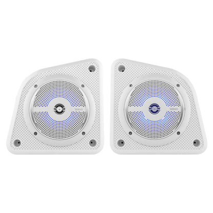 DS18 EN6SLIM/WH Universal Shallow Enclosure with 100 Watts Marine Water Resistant Speaker NXL-6SL/WH Included - White — view 3