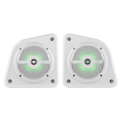 DS18 EN6SLIM/WH Universal Shallow Enclosure with 100 Watts Marine Water Resistant Speaker NXL-6SL/WH Included - White — view 2