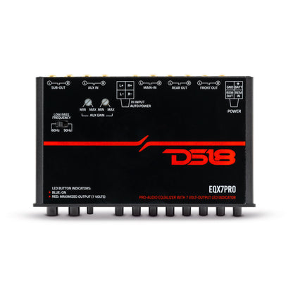 DS18 EQX7PRO High Volt 7-Band Equalizer