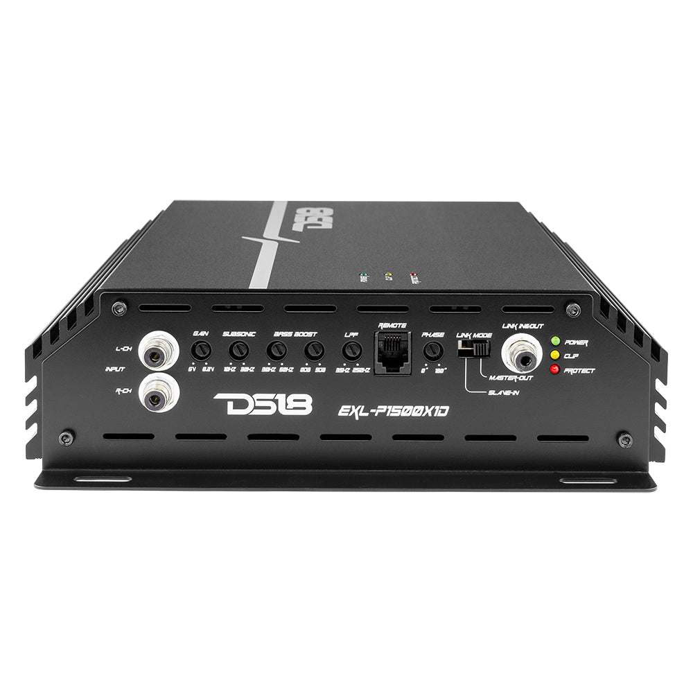 DS18 EXL-P1500X1D EXL 1-Channel Class D Amplifier 1500 Watts Rms @ 1-Ohm Made In Korea — view 3