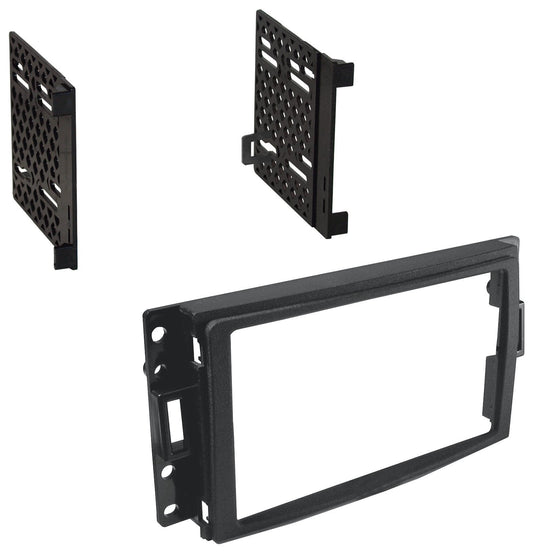 American International GMK-382 Double DIN Black Stereo Dash Kit with Pocket for Select GM Vehicles — view 1