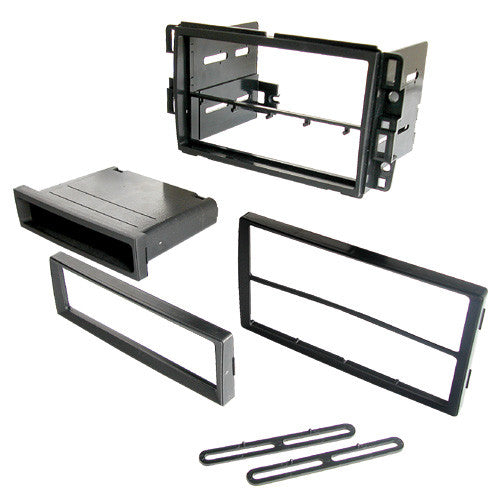 American International GMK317 Multi-DIN Dash Installation Kit for GM 2006 to 2020 / Double DIN Black Stereo Dash Kit with Storage Pocket — view 3