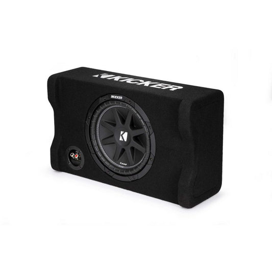 Kicker 48CDF104 Comp 10" Down-Firing Loaded Subwoofer Enclosure, 4-Ohm — view 1
