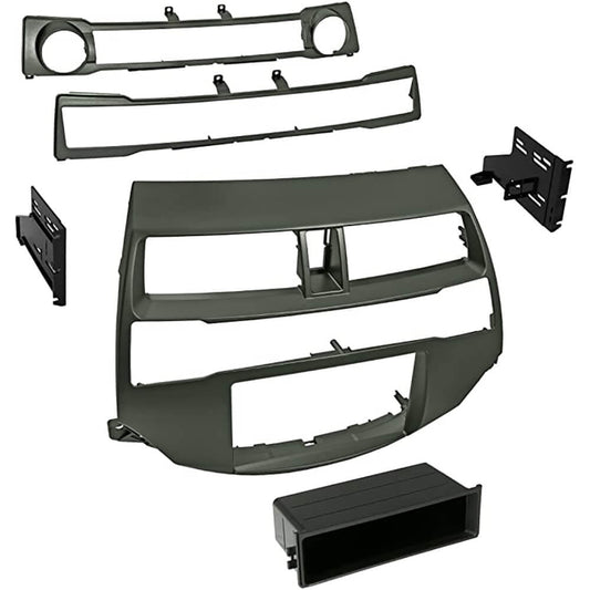 American International HONK-852D HONK852D Single/Double DIN Dash Kit for 2008-2012 Honda Accord and 2010-2014 Honda Crosstour (Gun Metallic) — view 1