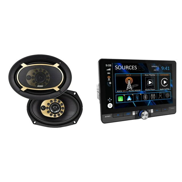 Jensen CAR813 8” Receiver with Wireless Android Auto & Apple CarPlay — view 2