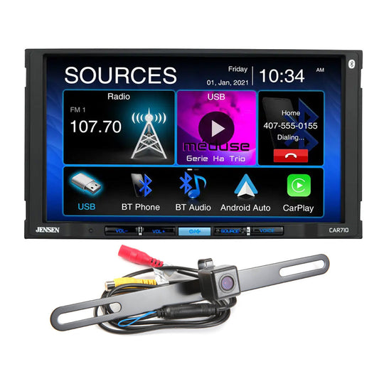 Jensen 7″ Multimedia Receiver with Apple CarPlay and Android Auto – CAR710 — view 1