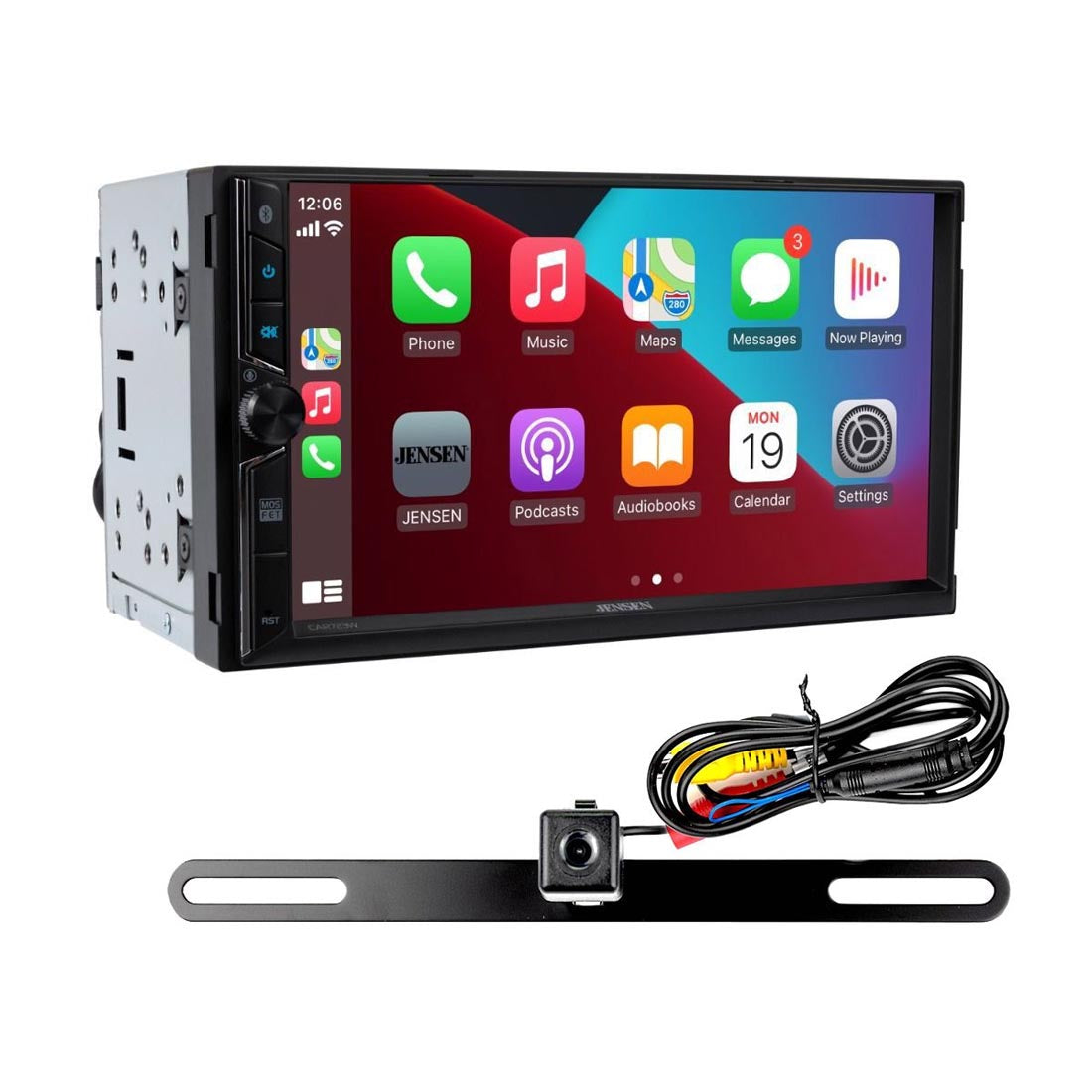 Jensen CAR723W-BC 7” Touchscreen Receiver with Backup Camera — view 3