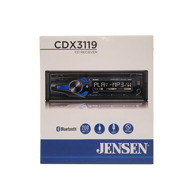 Jensen CD Receiver with Built-In Bluetooth – CDX3119 — view 1