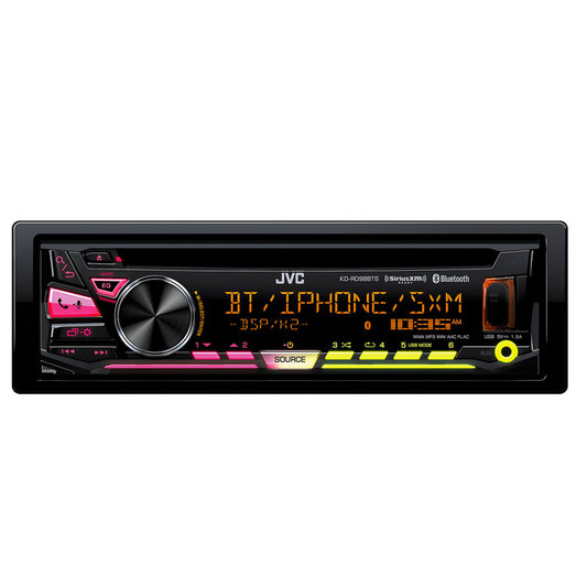 JVC KD-RD98BTS Single DIN Bluetooth In-Dash CD/AM/FM Car Stereo Receiver with Pandora Control and iHeartRadio Compatibility — view 1