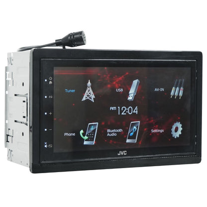 JVC KW-M180BT Digital Media Receiver featuring 6.8" WVGA Capacitive Monitor / USB Mirroring for Android™ / Bluetooth® / 13-Band EQ / Short Chassis / Fast Bootup — view 1