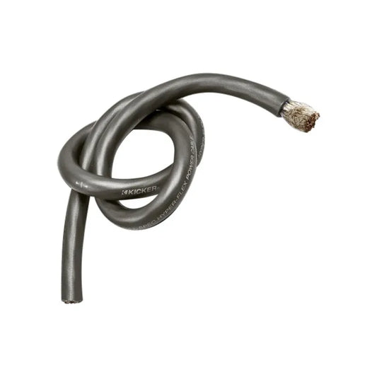Kicker 46PWG4100 100 ft 4 Gauge Power Wire - Grey — view 1